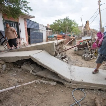 Así quedaron las viviendas: veredas