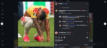 El volante de River Plate le dio una muestra de apoyo al delantero de Rosario Central tras recibir amenazas, situación que no le permitió arribar a Colombia-crédito @bicho08_/@juanferquinterop/Instagram