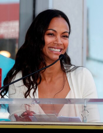 La actriz estadounidense Zoe Saldaña.