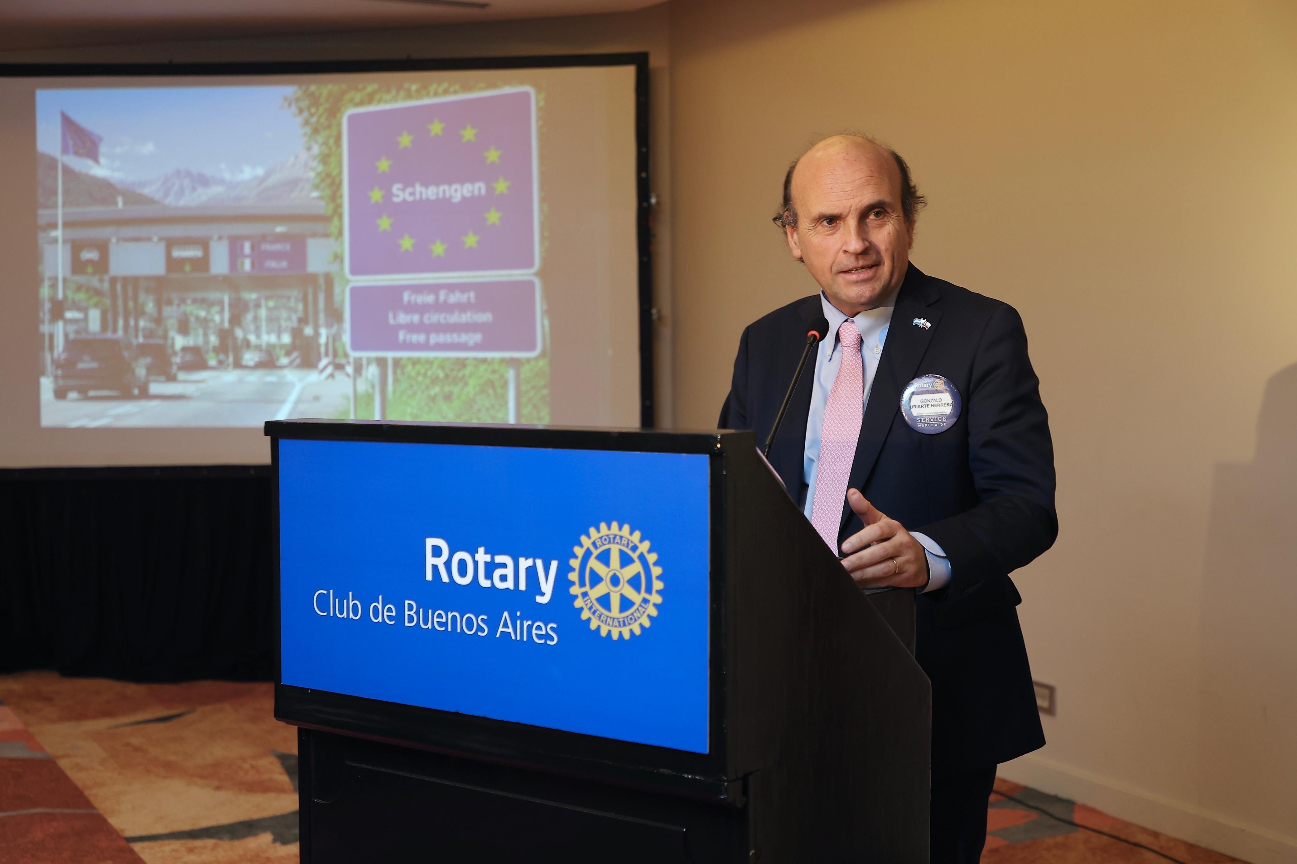 El embajador de Chile en la Argentina, Gonzalo Uriarte Herrera (Rotary Club)