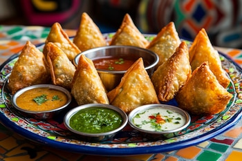 Samosas de verduras (Adobe Stock)