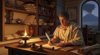 El relato de Plinio el