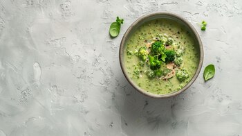 Un tazón de crema de