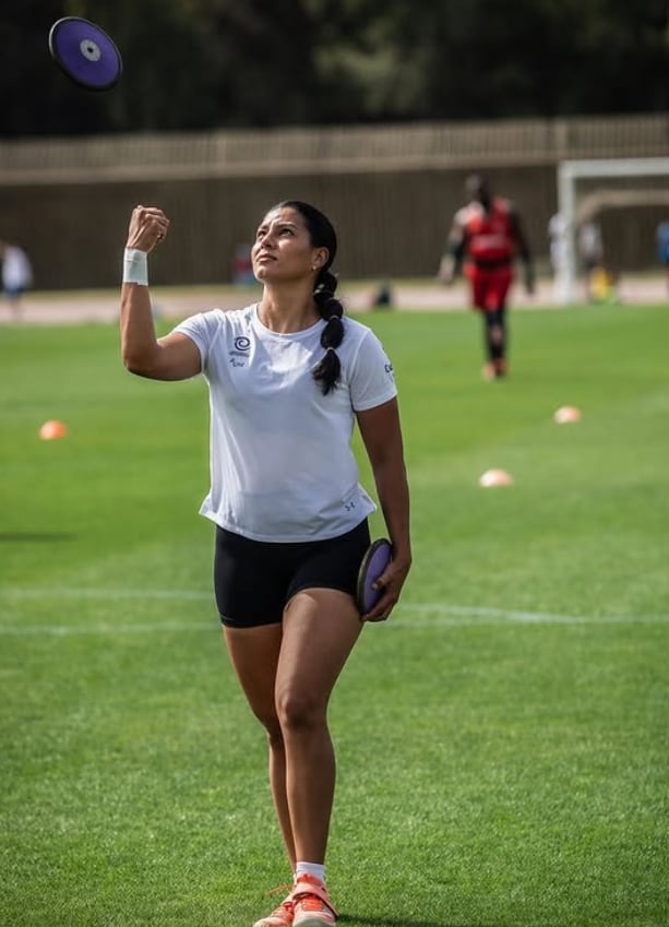 Xiomara Saldarriaga alcanzó récord de las Américas en disco F38 con 38.69 metros -crédito Federación Colombiana de Para Atletismo