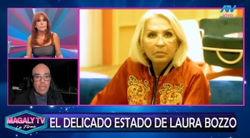 Revelan que Laura Bozzo habría superado la septicemia y podría pasar a una habitación. Captura: Magaly TV La Firme.
