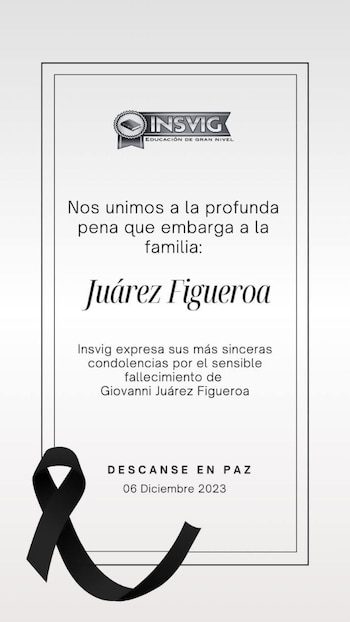 El Insvig lamentó el deceso