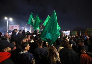 Los palestinos esperan la liberación