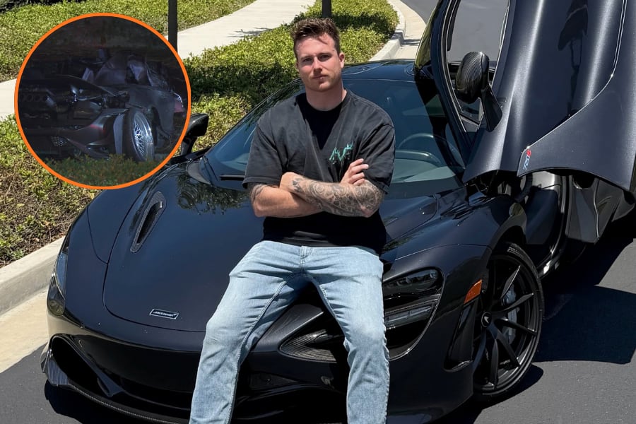 Muere el influencer James Wehr en un accidente con su McLaren en Irvine