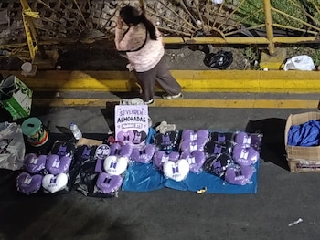 Las afueras de San Marcos poco antes del inicio del concierto de BTS