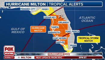 Las áreas en naranja están