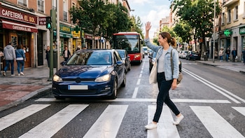 Por qué le agradecemos a los autos al cruzar, según la inteligencia artificial