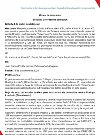 El documento de Portilla advierte