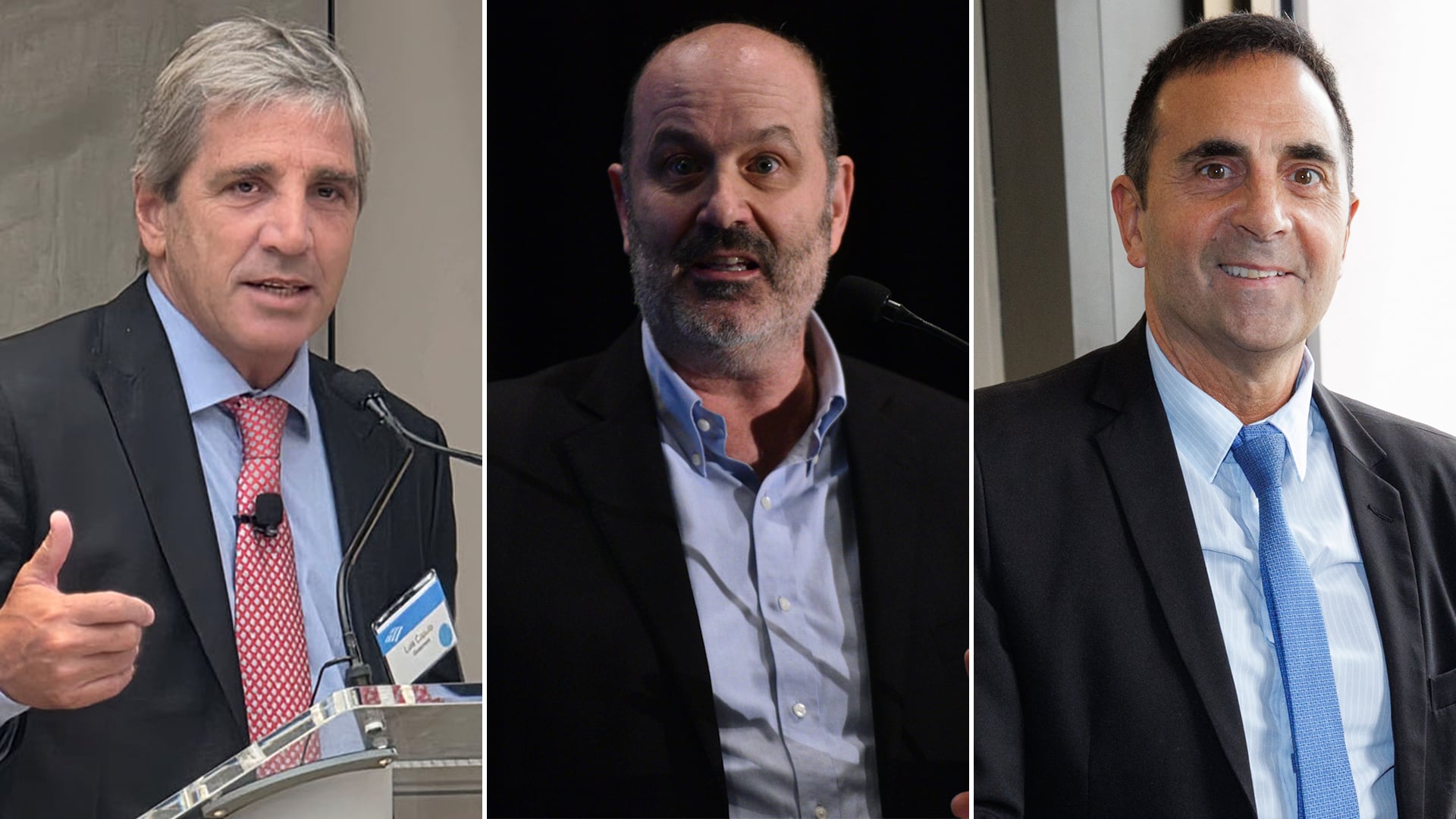 Luis Caputo, Federico Sturzenegger y Julio Cordero