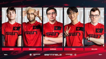 El roster de Sentinels para el LCQ de NA.