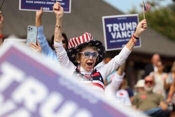 Es probable que Trump, mientras esté en Virginia, hable sobre el fallo de la Corte Suprema (REUTERS/Justin Ide)