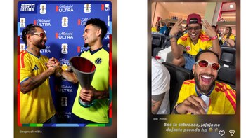 Maluma entregó el premio al mejor jugador del partido, reconociendo a Luis Díaz por su actuación - crédito @maluma / Instagram