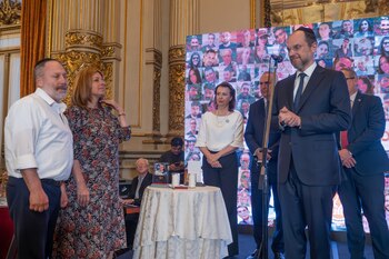 David y Adriana, los padres