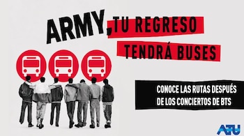 La Autoridad de Transporte Urbano para Lima y Callao coordinará con la Policía Nacional la salida ordenada de los buses para facilitar el retorno seguro de los asistentes y sus familiares - Créditos: ATU.