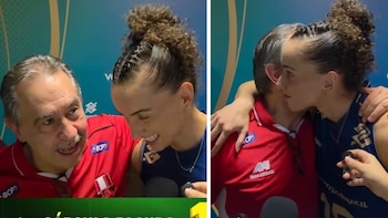 Antonio Rizola y Gabi Guimarães protagonizaron emotivo reencuentro tras el Perú vs Brasil: “Fue un gran formador. Me ayudó a conseguir todo”