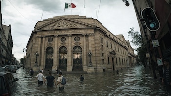 Se inunda el Congreso de la CDMX: Fuertes lluvias colapsan sótanos, vialidades y edificios públicos