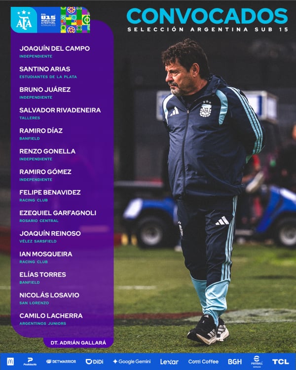 La lista de convocados