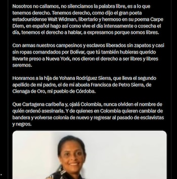 Este fue el mensaje del