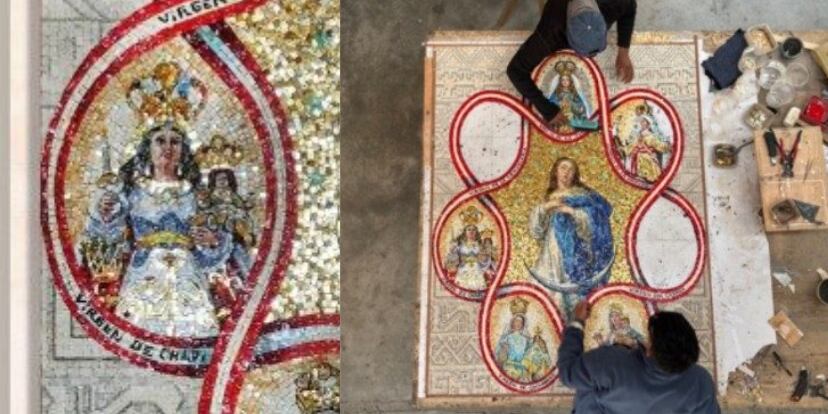 La devoción a la Virgen de Chapi llega al Vaticano con un mosaico elaborado por artesanos peruanos| Vatican News