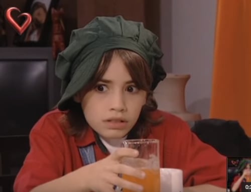 Lali Espósito en Rincón de Luz, uno de sus primeros trabajos como actriz (Captura de video)