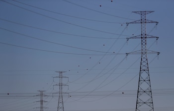 FILE PHOTO: Electric power cables