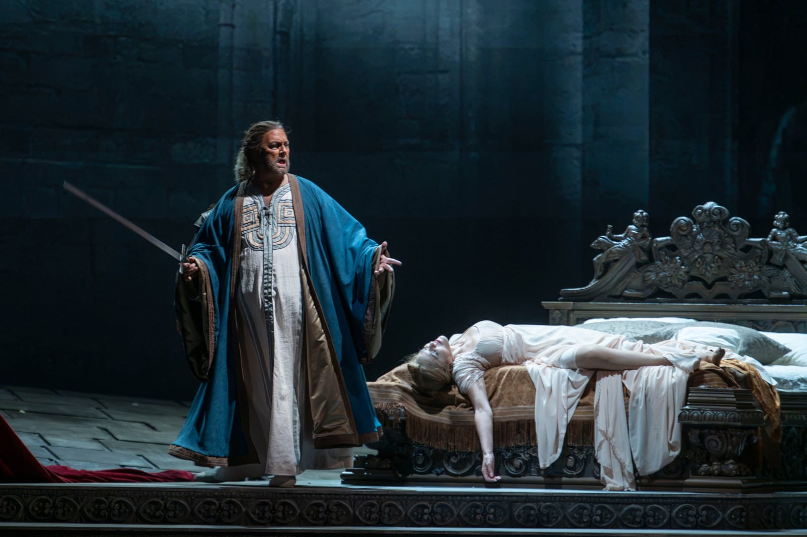Al caer la noche se hace una función de Otello (Foto: Teatro Colón)