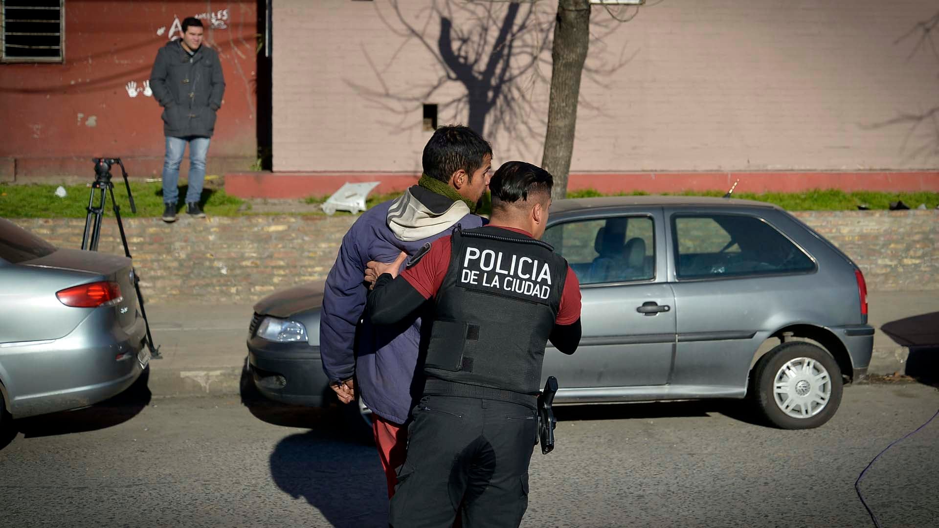 La Policía en el lugar del crimen