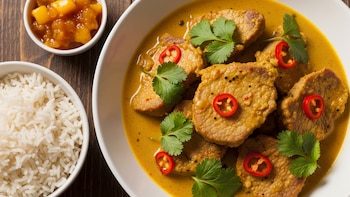 Receta de lomo de cerdo al curry, rápida y fácil