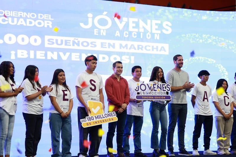 Ecuador pone en marcha la tercera fase de Jóvenes en Acción para brindar un incentivo temporal de más de mil dólares