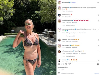 Sharon Stone en bikini