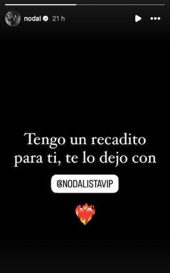 El cantante publicó un misterioso