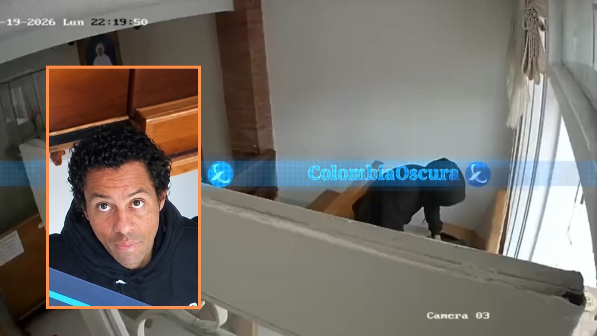 De no creer: Hombre se arrodilló ante el altar y luego robó un objeto litúrgico de una capilla en Bogotá