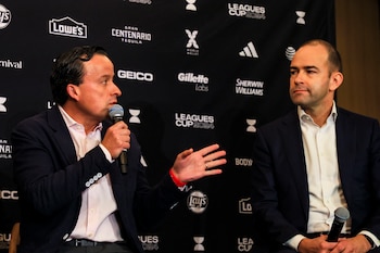 Mikel Arriola, presidente de la FMF, sostiene que la Liga de Expansión funciona como liga de desarrollo y que seguirá la inversión en el proyecto. (Foto: Katie Stratman-USA TODAY Sports)
