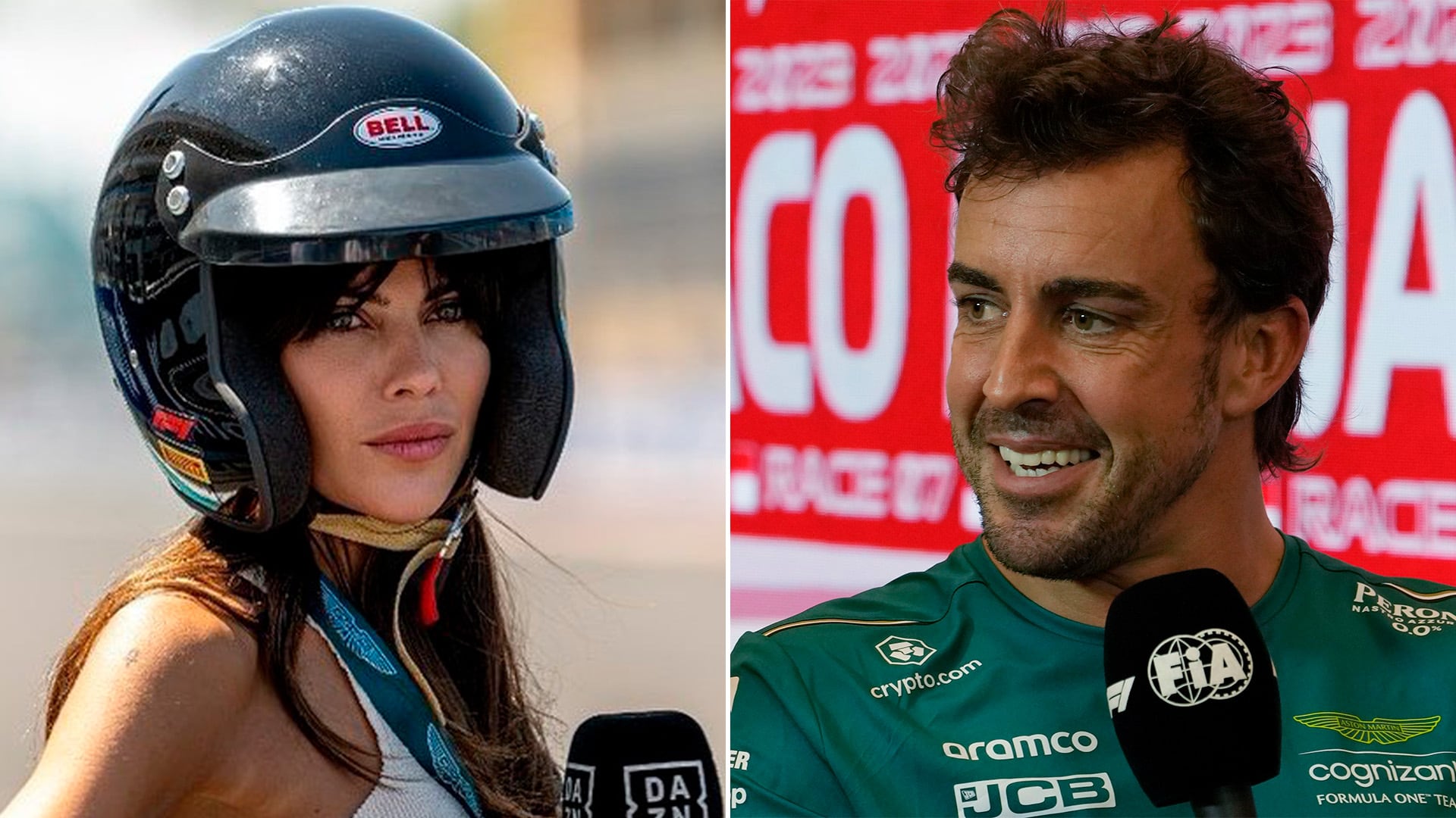 Fernando Alonso y Melissa Jiménez. (INFOBAE ESPAÑA).