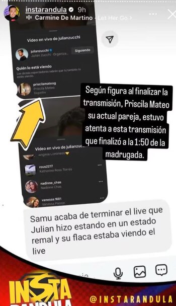 Priscila Mateo se puso a