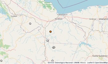 Temblor reportado en Veracruz.
(SSN)