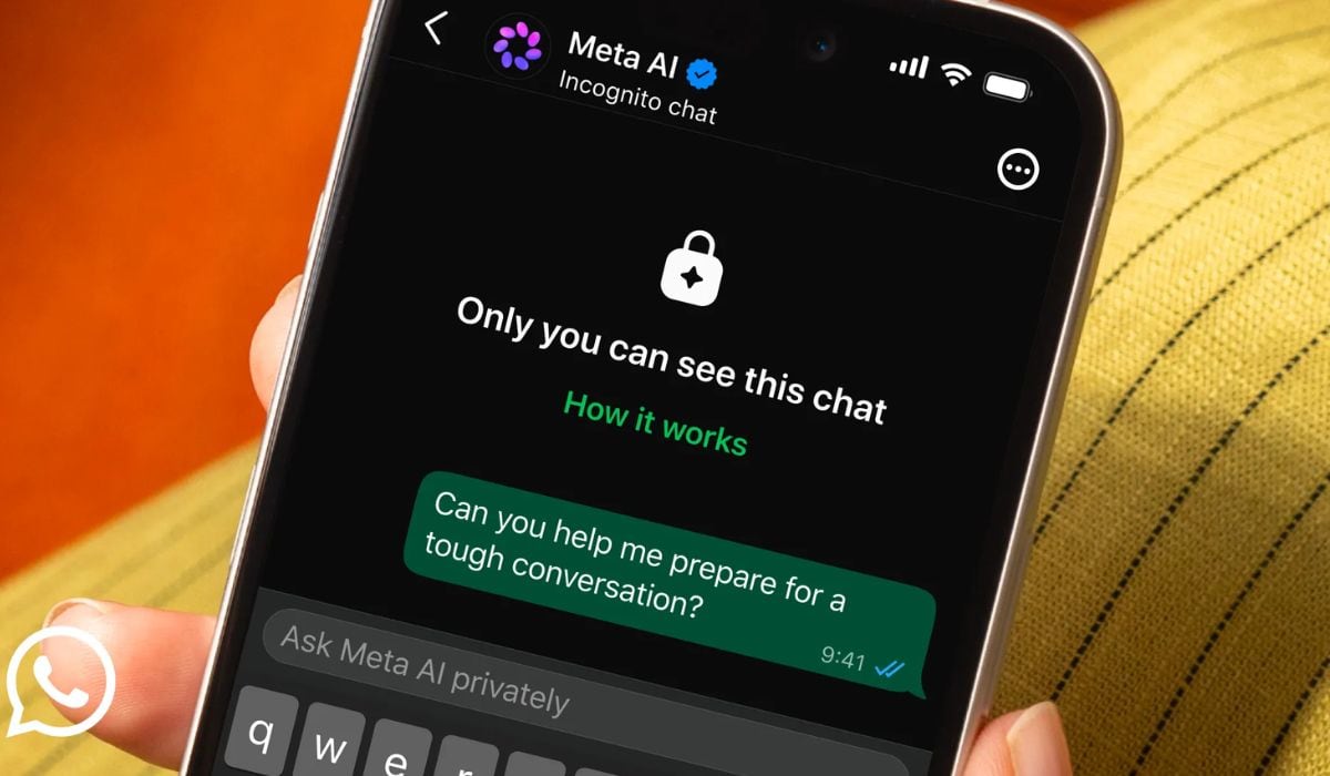 La función permite hablar con el asistente de IA en un entorno donde nadie —ni Meta— puede leer el contenido. (WhatsApp)