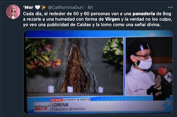Aseguran que la Virgen se apareció en un parqueadero de una panadería de Bogotá