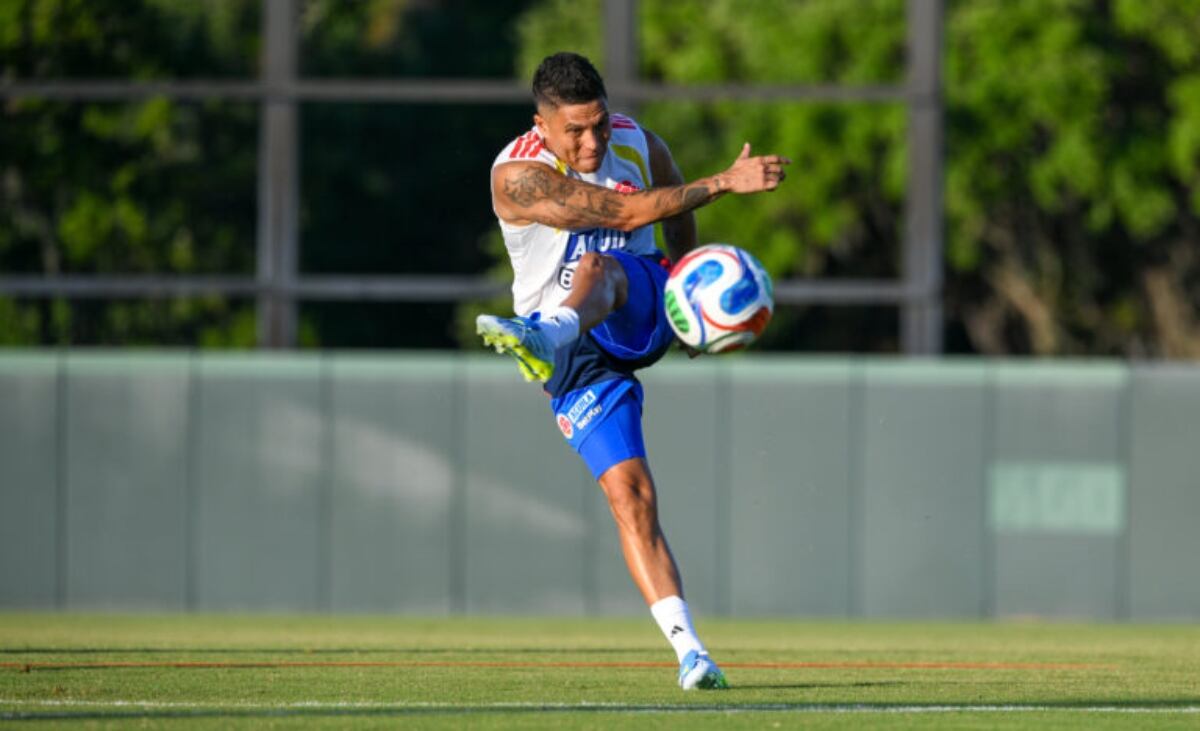 Juan Fernando Quintero disputó 20 minutos en la derrota 2-1 de Colombia frente a Croacia - crédito FCF