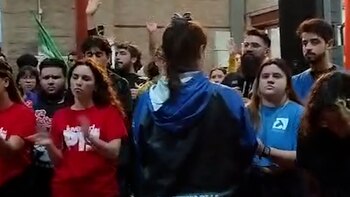 Incidentes entre estudiantes libertarios y