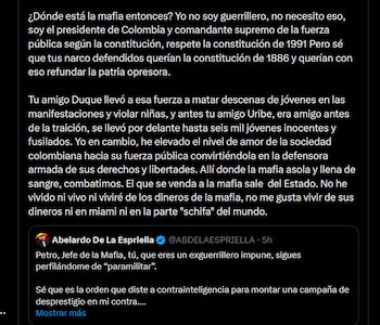 El presidente respondió a Abelardo