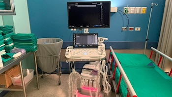 El hospital Calderón Guardia reemplaza siete ultrasonidos tradicionales por tres equipos nuevos (Foto cortesía CCSS)