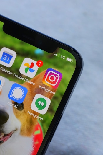FILE -- The Instagram app, installed on an iPhone in Oakland, Calif., Oct. 16, 2020. Meta, the social media giant, agreed to change the way children interact with its apps. That could be trouble if its competitors don’t abide by the same rules. (Jim Wilson/The New York Times)