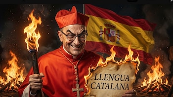 Puigdemont pide 'esteladas' y silbidos de protesta en la visita del Papa a Barcelona por el uso limitado del catalán