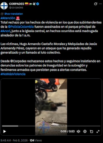 Corpades rechazó ataque en parque