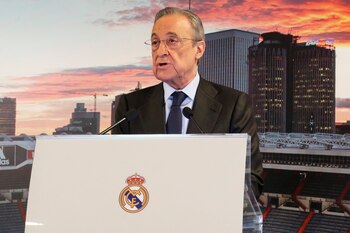 El presidente del Real Madrid,